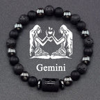 Pulsera de Perlas Signo del Zodiaco 12 Constelaciones géminis