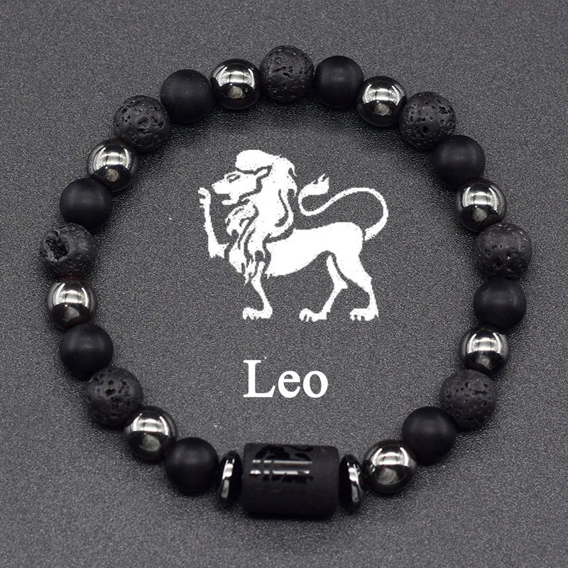 Pulsera de Perlas Signo del Zodiaco 12 Constelaciones león