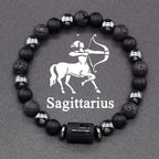 4Pulsera de Perlas Signo del Zodiaco 12 Constelaciones sagitario