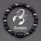 Pulsera de Perlas Signo del Zodiaco 12 Constelaciones escorpión