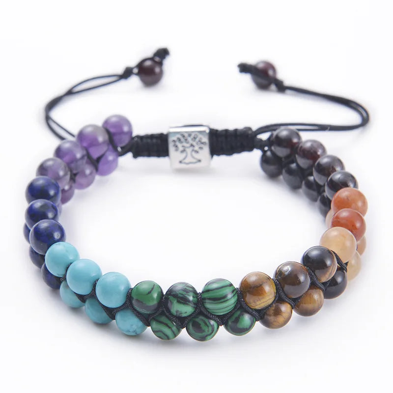 Pulsera Piedra 7 Chakras Árbol de la Vida