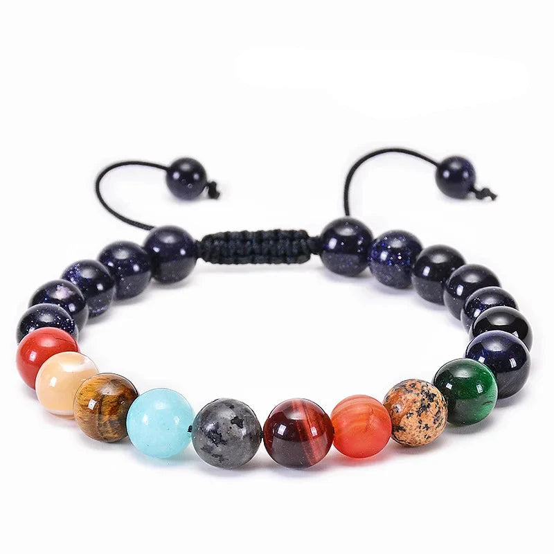 Pulsera Piedra 7 Chakras y Hematite