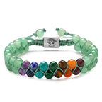 Pulsera Piedra 7 Chakras Verde