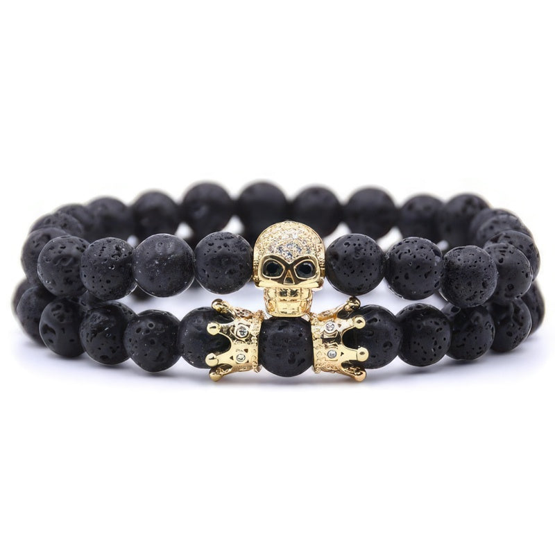 Pulsera Piedra Calavera