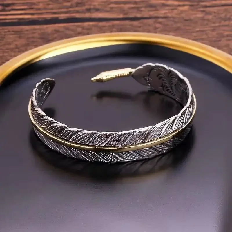 Pulsera Pluma Étnica para Mujer o Hombre