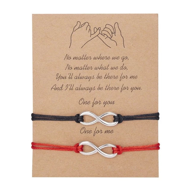 Pulsera para Pareja Enamorada (Juego de 2 Pulseras) infinito