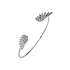 Pulsera para mujer alas de ángel plata