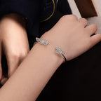Pulsera para mujer alas de ángel plata