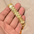 Pulsera para mujer árabe musulmana islámica de oro simple