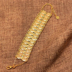 Pulsera para mujer árabe musulmana islámica de oro doble