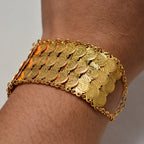 Pulsera para mujer árabe musulmana islámica de oro triple