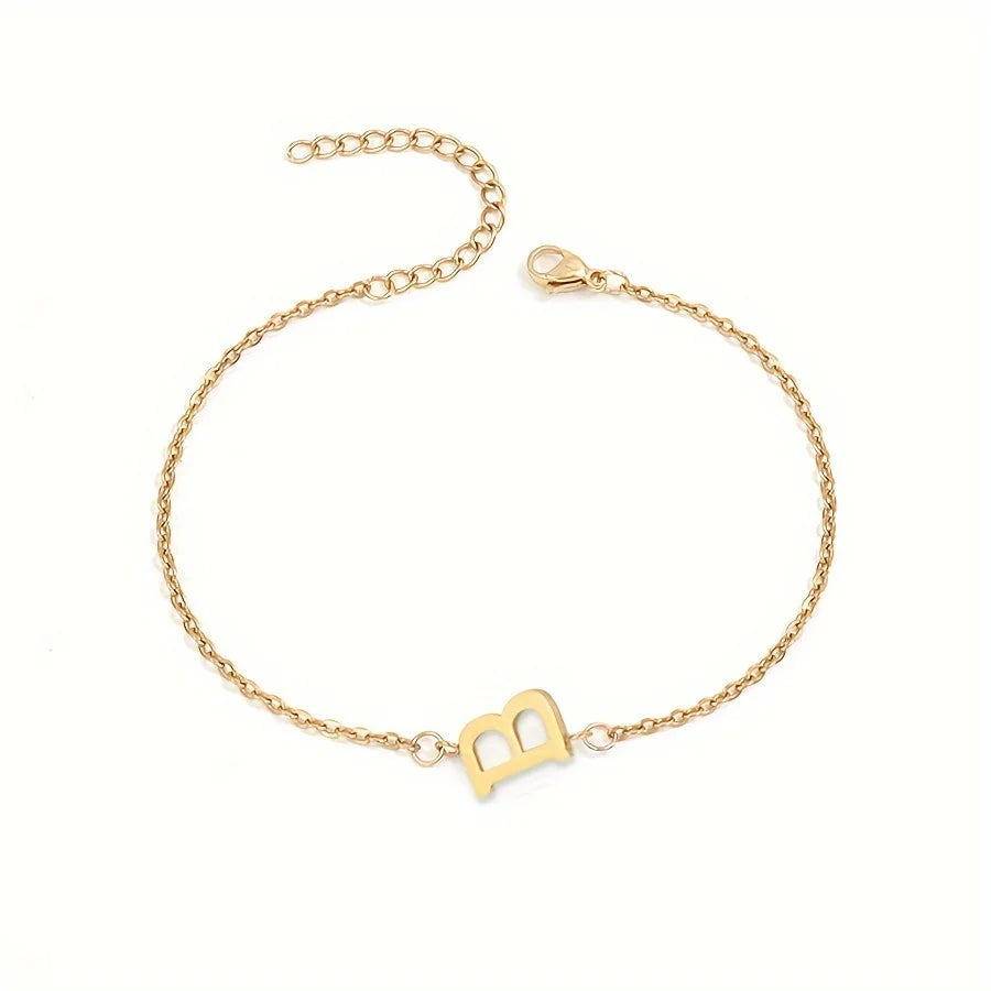 Pulsera Personalizada para Mujer con Inicial Oro b