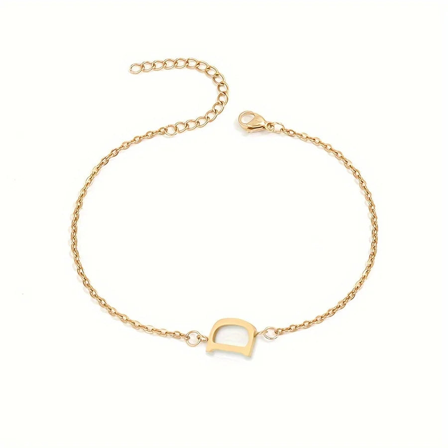 Pulsera Personalizada para Mujer con Inicial Oro d