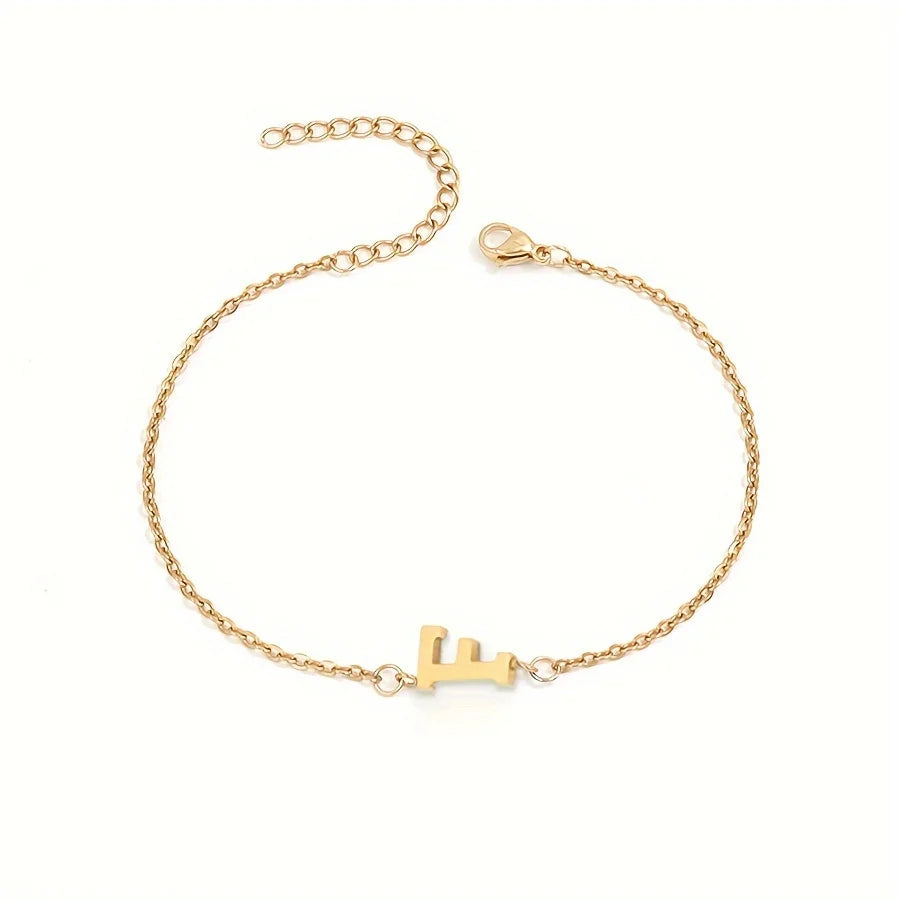 Pulsera Personalizada para Mujer con Inicial Oro f