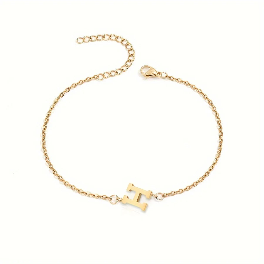 Pulsera Personalizada para Mujer con Inicial Oro h