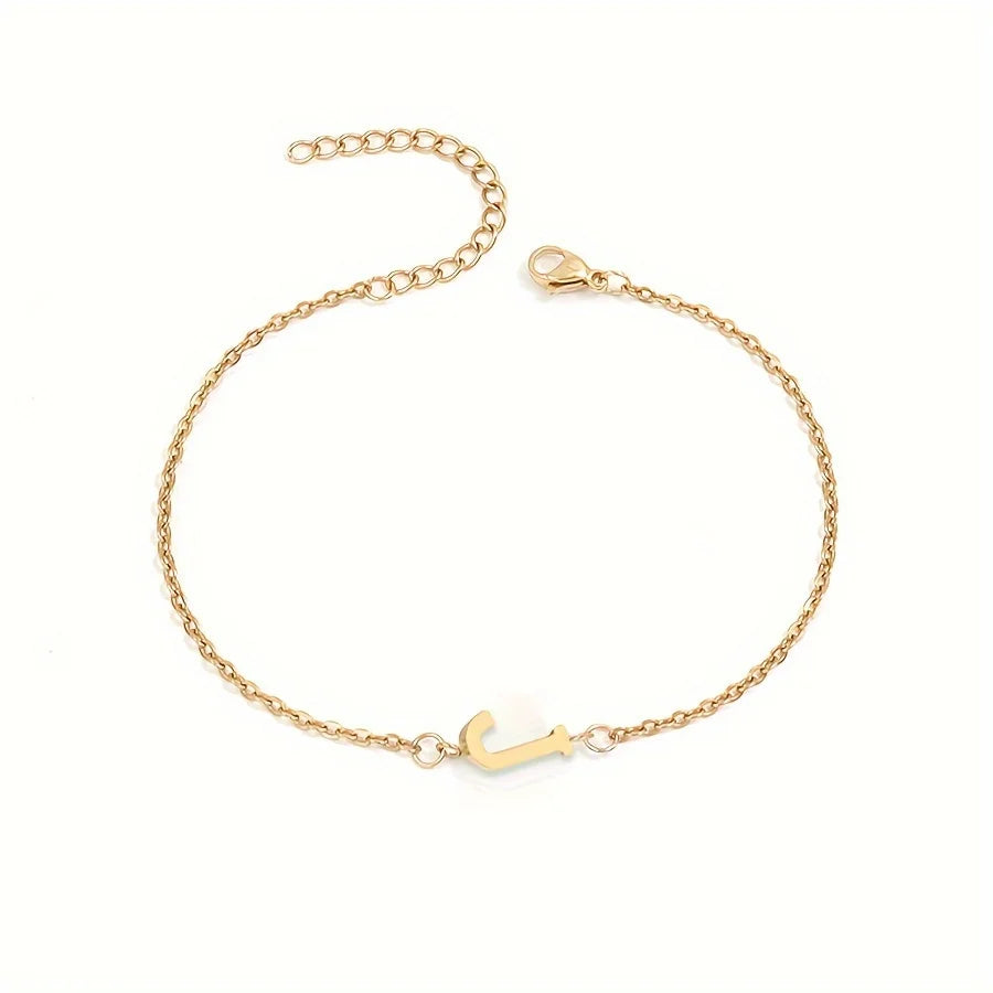 Pulsera Personalizada para Mujer con Inicial Oro j