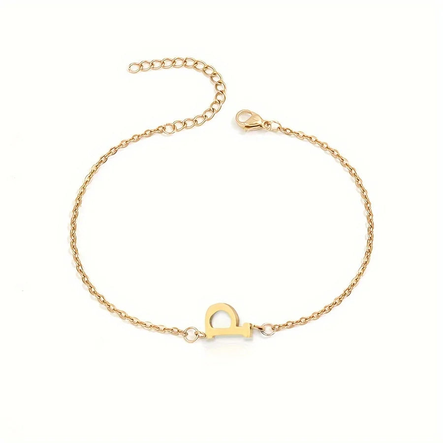 Pulsera Personalizada para Mujer con Inicial Oro p