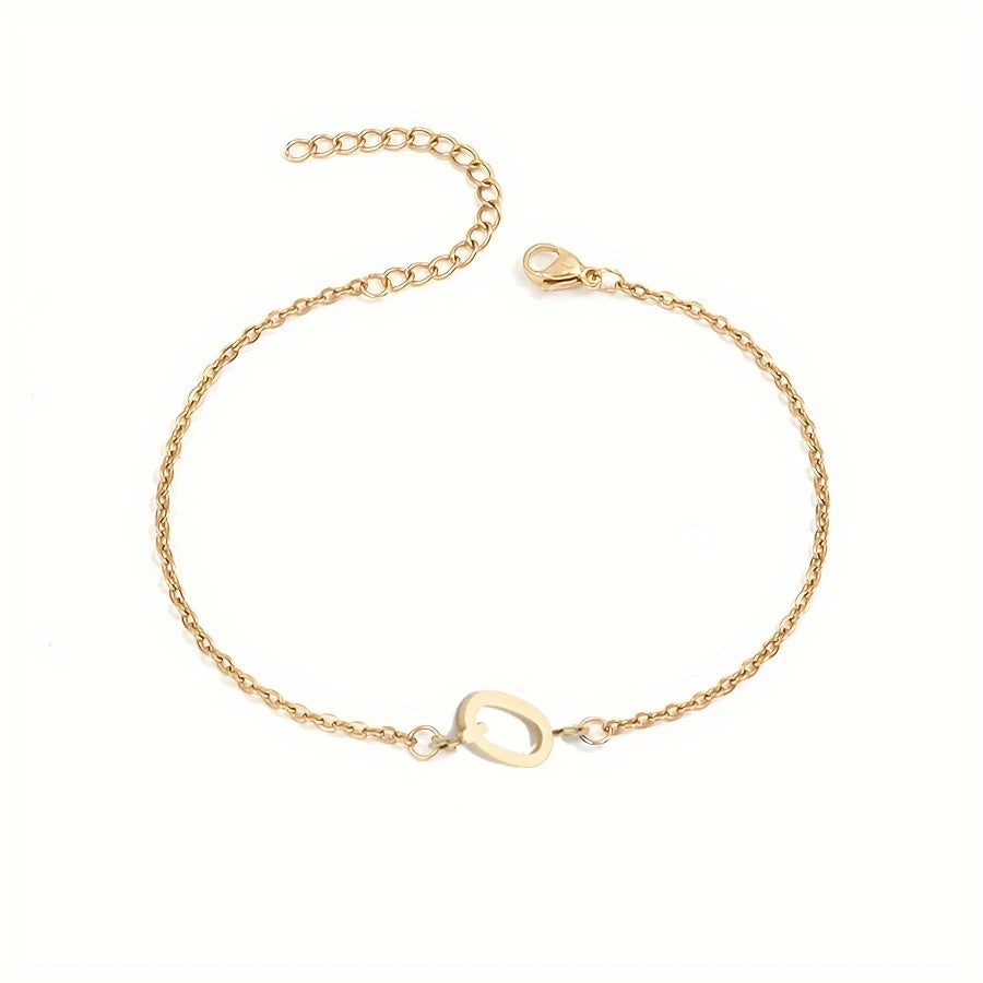 Pulsera Personalizada para Mujer con Inicial Oro o