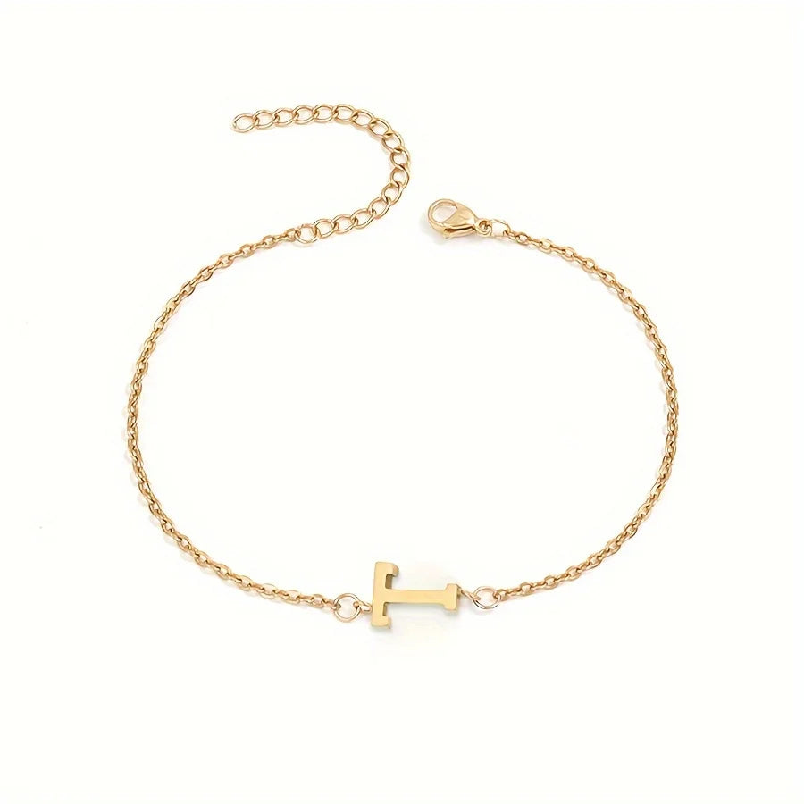 Pulsera Personalizada para Mujer con Inicial Oro t