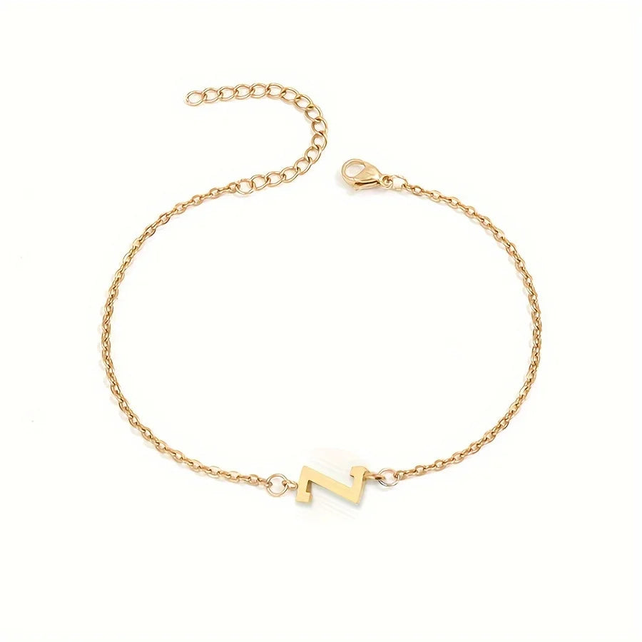 Pulsera Personalizada para Mujer con Inicial Oro z