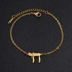Pulsera para mujer con el símbolo judío Chai en oro