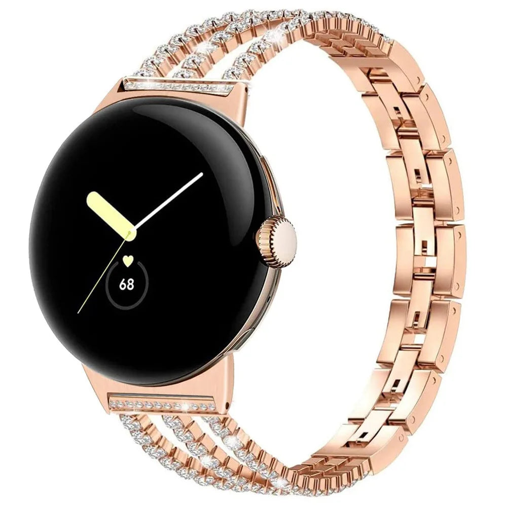 Pulsera para mujer Google Pixel Watch 1, 2, 3, 4 41mm 45mm oro rosa