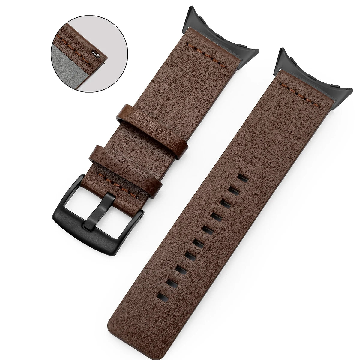 Correa para Google Pixel Watch en cuero marrón 1, 2, 3, 41mm 45mm