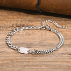 Pulsera para hombre con inicial