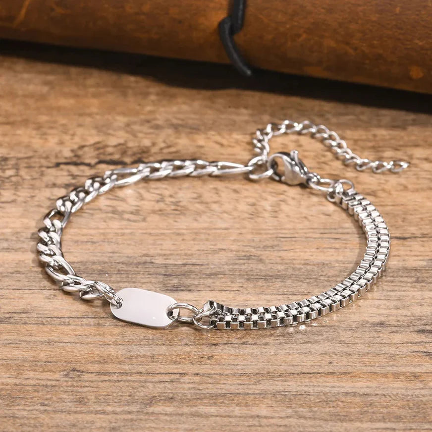 Pulsera para hombre con inicial
