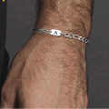 Pulsera para hombre con inicial a