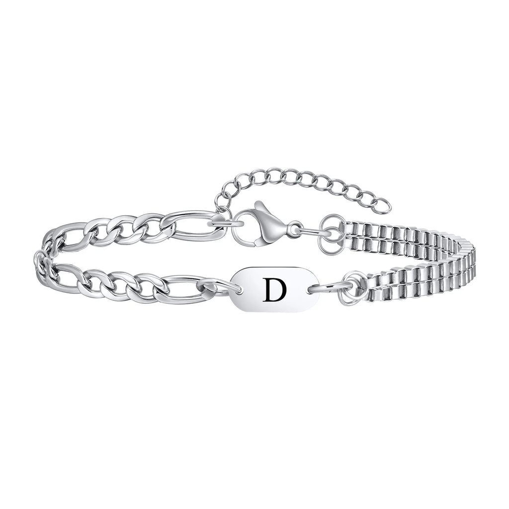 Pulsera para hombre inicial - letra 
