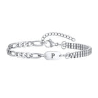 Pulsera para hombre con inicial p