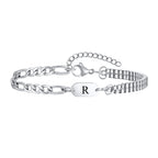 Pulsera para hombre con inicial r