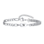 Pulsera para hombre con inicial w