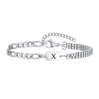 Pulsera para hombre con inicial x