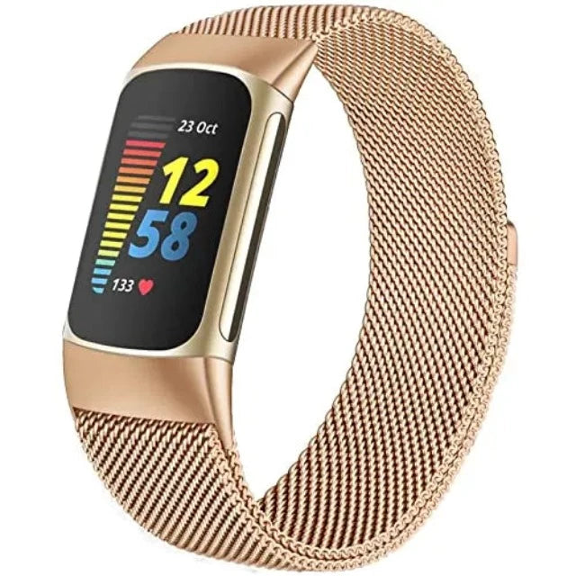 Pulsera para Reloj Fitbit Charge 3 Charge 4 Charge 5 oro rosa