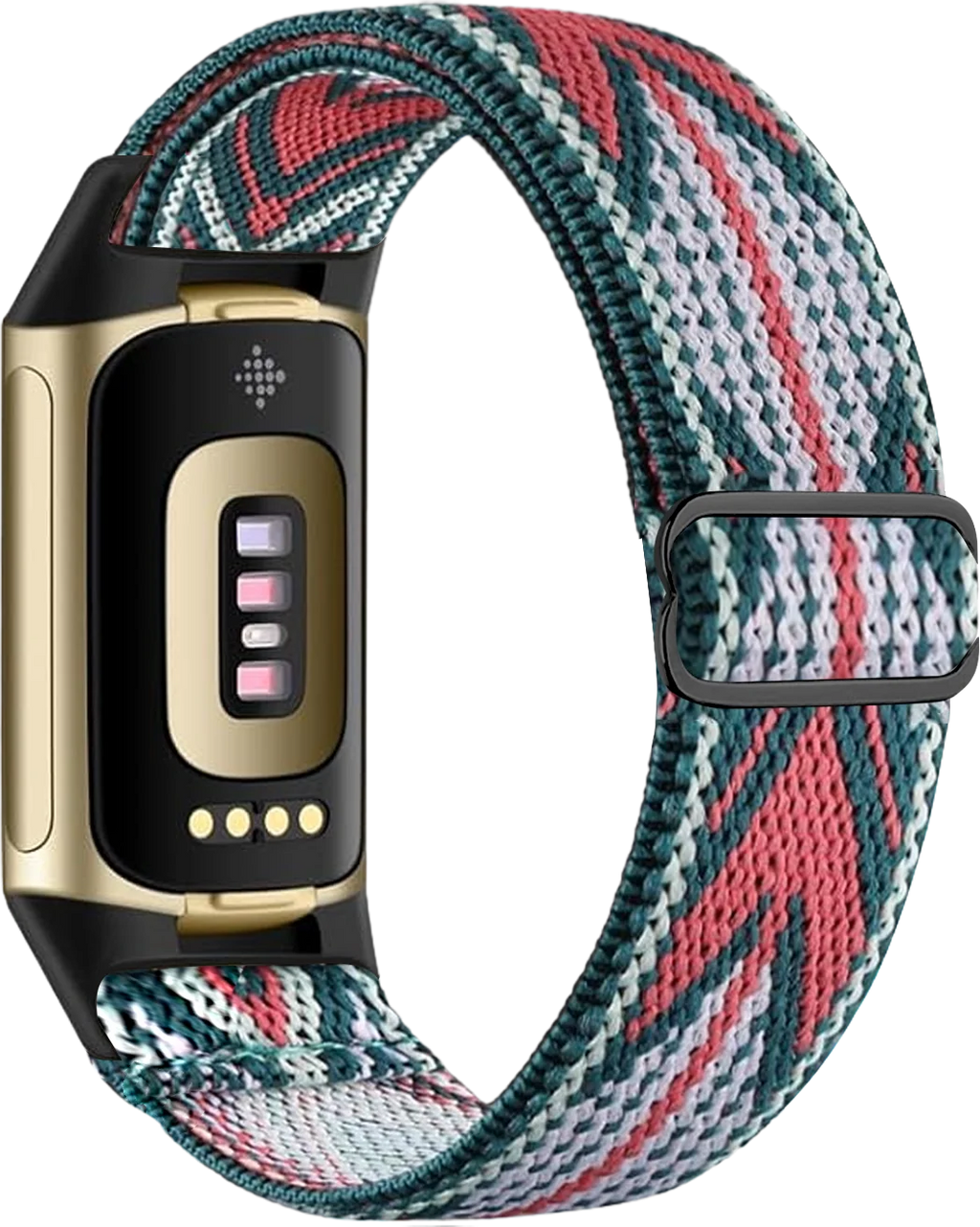 Pulsera para reloj Fitbit Charge 5, Charge 6 blanco y rosa