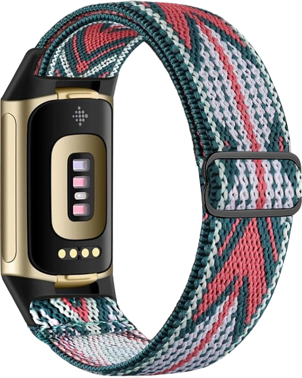 Pulsera para reloj Fitbit Charge 5, Charge 6 blanco y rosa