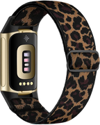 Pulsera para reloj Fitbit Charge 5, Charge 6 leopardo