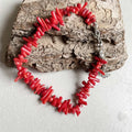 Pulsera ajustable de coral rojo