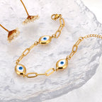 Pulsera Retro Contra el Mal de Ojo oro