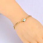 Pulsera Retro Contra el Mal de Ojo oro