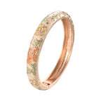 Pulsera Romántica Esclava Flores beige
