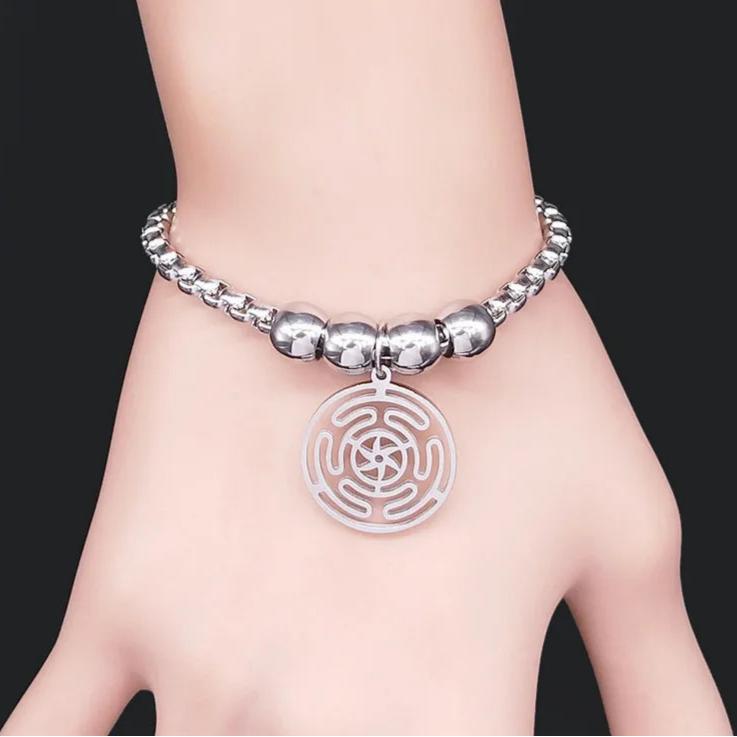 Pulsera Rueda de Hécate Strophalos Brujería Wicca