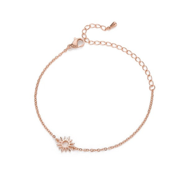 Pulsera Sol Mujer Esclava Astro oro rosa