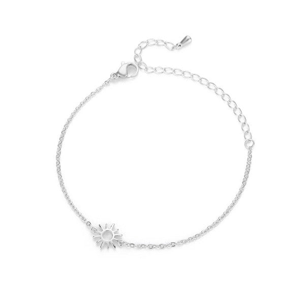 Pulsera Sol Mujer Esclava Astro plata