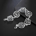Pulsera espiral plateada para mujer