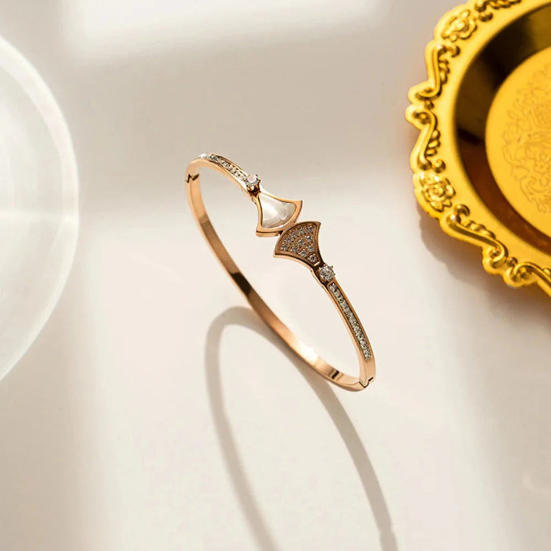 Pulsera Étnica Concha Vieira oro rosa