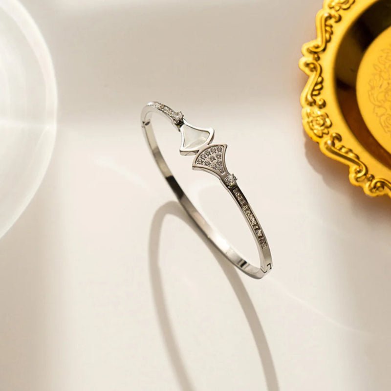 Pulsera Étnica Concha Vieira plata