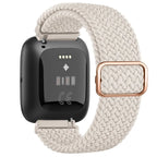 Pulsera Súper Elástica Reloj Fitbit Versa 1 Versa 2 Versa Lite blanco crema